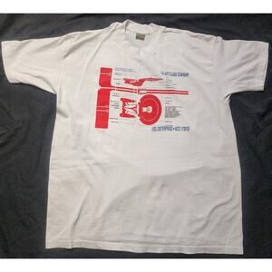 T-Shirt XL STAR TREK The Next Generation 1991 Diagram USS ENTERPRISE